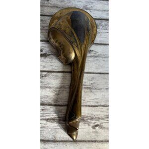 Solid Brass Madonna Or Christ Child 7" Bronze Wall Hanging Plaque West Germany